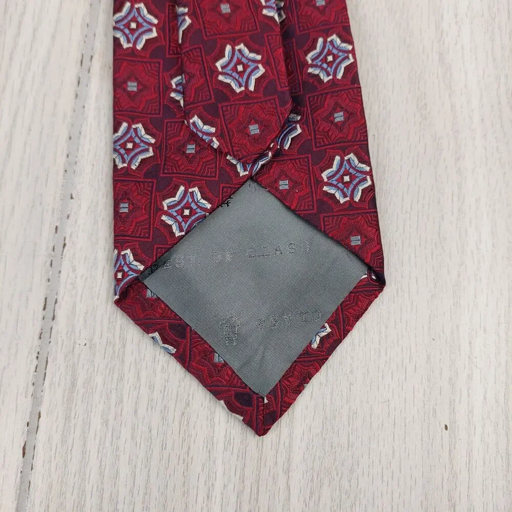 Robert Talbott Nowell's Necktie‎ Mens 100% Silk Tie Multicolor Geometric Floral